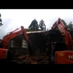 【解体動画 富山】木造解体工事・重機作業（黒部市）